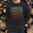 Charisse Retro Wordmark Patter Vintage Style Sweatshirt Gifts for Him