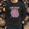 Chibi Kitten Kawaii Cat Japanese Strawberry Milk Drink Sweatshirt Gifts for Him