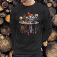 Cute Horror Movie Chibi Character Water Reflection Halloween Sweatshirt Gifts for Him