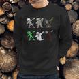 Dabbing Skeleton And Monsters Halloween Dracula Sweatshirt Gifts for Him