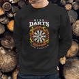 Dart Nine Darts Are Enough Dartboard In Flames Sweatshirt Gifts for Him