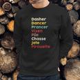 Dasher Dancer Prancer Vixen Plie Chasse Jete Pirouette Sweatshirt Gifts for Him