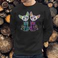 Day Of Dead Sugar Cats Skeleton Skull Sweatshirt Gifts for Him