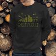 Detroit City Silhouette Sweatshirt Gifts for Him