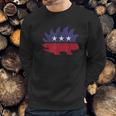 Distressed Libertarian Porcupine Party Sweatshirt Gifts for Him