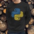 Distressed Python Logo For Engineers Sweatshirt Gifts for Him