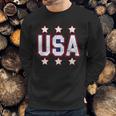 Distressed Usa Patriotic Logo Sweatshirt Gifts for Him