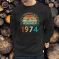 Distressed Vintage Awesome Since November 1974 47 Years Old Sweatshirt Gifts for Him