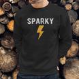 Electrician Gift Funny Sparky Nickname Lightning Bolt Sweatshirt Gifts for Him