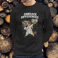 Embrace Differences Dabbing Unicorn Sweatshirt Gifts for Him