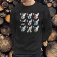 Emoji Boston Terrier Dog Faces Sweatshirt Gifts for Him