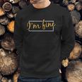 Im Fine Graphic Zombie Slash Halloween Sweatshirt Gifts for Him