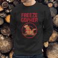 Freeze Gopher Hunting Funny Gopher Hunter Graphic Design Printed Casual Daily Basic Sweatshirt Gifts for Him