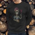 Frida Kahlo Funny Skeleton Sweatshirt Gifts for Him