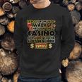 Funny Gambler Slot Machine Casino Las Vegas Gambling Sweatshirt Gifts for Him