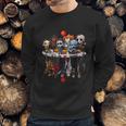 Funny Halloween Cute Halloween Cute Horror Movie Chibi Character Water Reflect Sweatshirt Gifts for Him