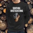 Funny Social Distancing Gun Sweatshirt Gifts for Him