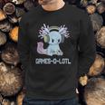 Gamesolotl Axolotl Video Gamer Kawaii Pastel Goth Anime Graphic Design Printed Casual Daily Basic Sweatshirt Gifts for Him