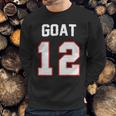 The Goat 12 Jersey 5 Time Champ New England Football Sweatshirt Gifts for Him