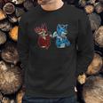 Good Vs Evil Doberman Pinscher Wolf Dog Furry Sweatshirt Gifts for Him