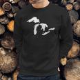 Great Lakes Detroit Michigan Sweatshirt Gifts for Him