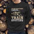 Great Trainspotter Saying Trainspotting Steam Locomotive Gift Graphic Design Printed Casual Daily Basic Sweatshirt Gifts for Him