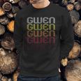 Gwen Retro Wordmark Pattern Vintage Style Sweatshirt Gifts for Him