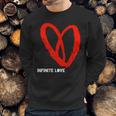 Infinite Love Valentine Heart Science Space Math InfinitySweatshirt Gifts for Him