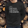 Jim The Man Myth Legend Sweatshirt Gifts for Him