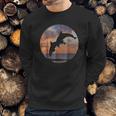 Jumping Sunset Dolphins Sweatshirt Gifts for Him