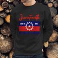 Juneteenth Celebrate Freedom Red White Blue Free Black Slave Sweatshirt Gifts for Him