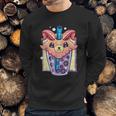 Kawaii Pastel Goth Creepy Baphomet Boba Bubble Tea Vaporwave Sweatshirt Gifts for Him