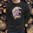 Kawaii Pastel Goth Cute Creepy Cat Vaporwave Menhera Nu Goth Sweatshirt Gifts for Him