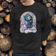 Kawaii Pastel Goth Cute Creepy Unicorn Grim Reaper Sweatshirt Gifts for Him