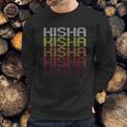 Kisha Retro Wordmark Pattern Vintage Style Sweatshirt Gifts for Him