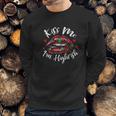 Kiss Me I Am Highrish Stoner Marijuana Lover 420 Gift Sweatshirt Gifts for Him