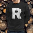 Letter R Alphabet Capital Initial Spell Word Sweatshirt Gifts for Him