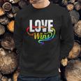 Lgbtq Love Wins Logo For Pride Month Funny Gift Sweatshirt Gifts for Him