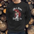 Los Angeles Dodgers Life Is Better Under The Sea Of Blue Sweatshirt Gifts for Him