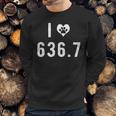 I Love 6367 Dogs Funny Dewey Decimal Sweatshirt Gifts for Him