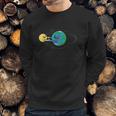 Love Earth And Moon Happy Stars Planets Space Orbit Sweatshirt Gifts for Him