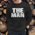 The Man Distressed Logo Sweatshirt Gifts for Him