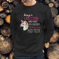 Med Tech Lab Medical Technician Unicorn Sweatshirt Gifts for Him