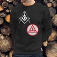 Mens Mason Royal Arch Split Masonic York Rite Black Sweatshirt Gifts for Him