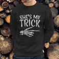 Mens Shes My Trick Matching Couple Halloween Costume Boyfriend Sweatshirt Gifts for Him