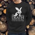 Monty Python Rabbit Death Awaits You All With Big Nasty Pointy Teeth Sweatshirt Gifts for Him