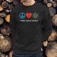 Neil Degrasse Tyson Peace Love & Science Sweatshirt Gifts for Him