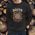 Nine Darts Are Enough Dartboard In Flames Sweatshirt Gifts for Him