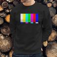 No Signal Television Screen Color Bars Test Pattern Sweatshirt Gifts for Him