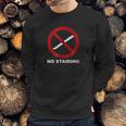 No Stairing Logo Sweatshirt Gifts for Him